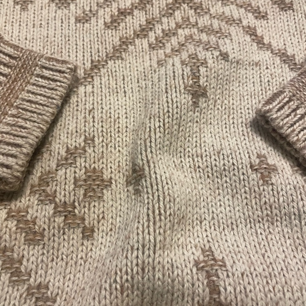 Vintage Snowflake Scandinavian Sweater | Fair Isle Nordic Knit | Made in USA (L) - Picture 3 of 7